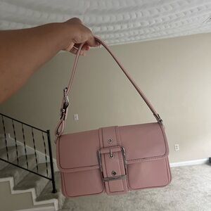 Michael Kors Pink Shoulder Bag with Buckle